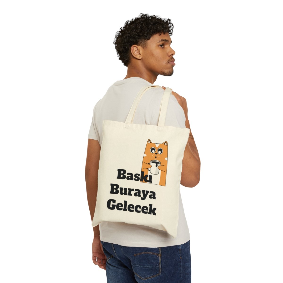 Kişiye Özel Baskılı Pamuklu Kanvas Çanta (Kişiselleştirilebilir) - Görsel 3