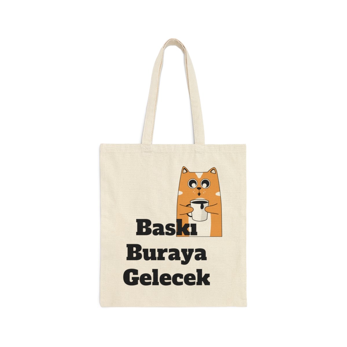 Kişiye Özel Baskılı Pamuklu Kanvas Çanta (Kişiselleştirilebilir)