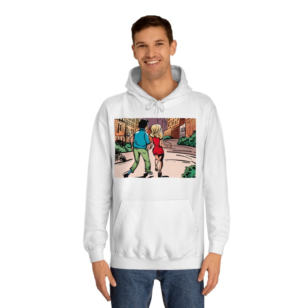 Kapüşonlu Sweatshirt Uniseks Baskılı - Görsel 4