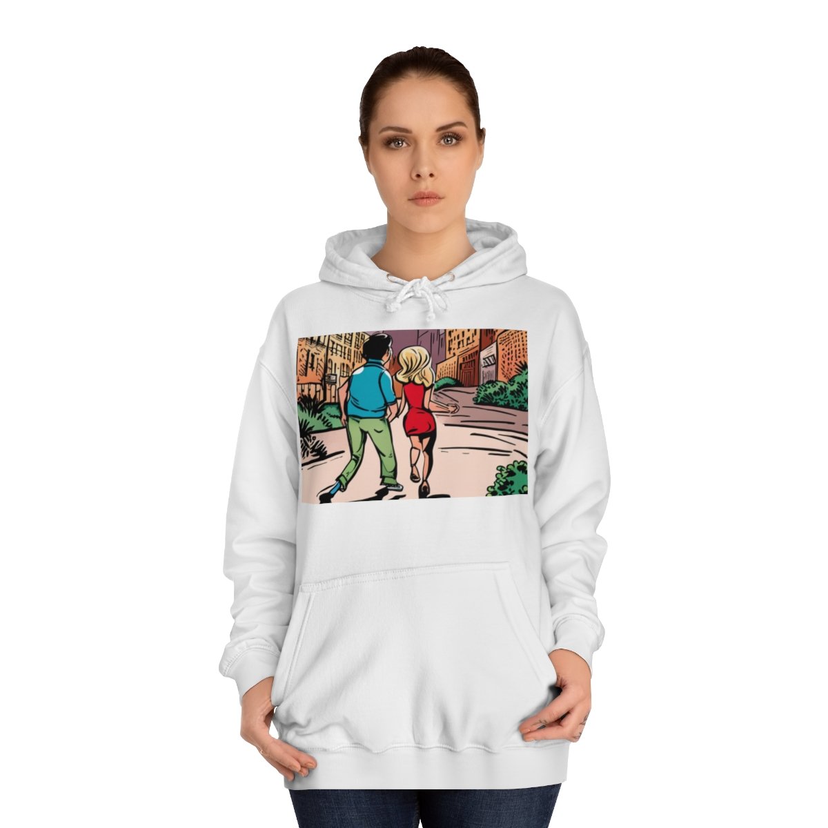 Kapüşonlu Sweatshirt Uniseks Baskılı