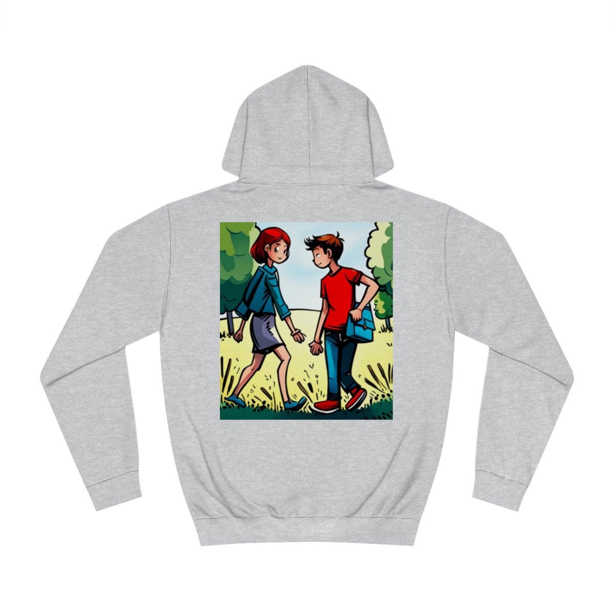 Kapüşonlu Sweatshirt Uniseks Baskılı - Görsel 14