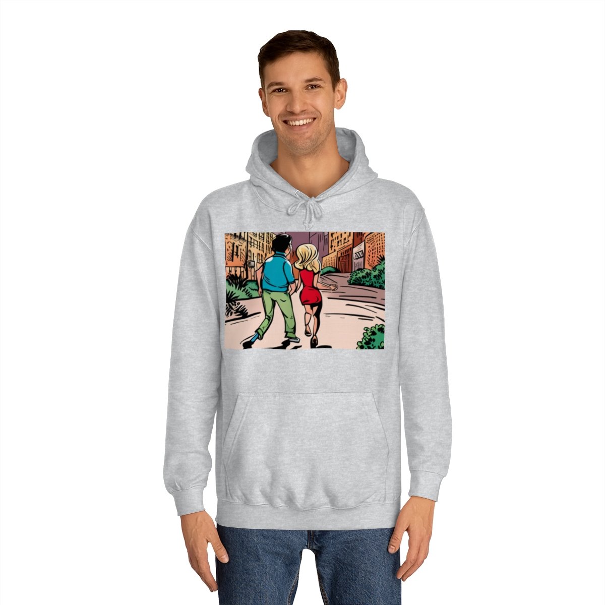 Kapüşonlu Sweatshirt Uniseks Baskılı - Görsel 15