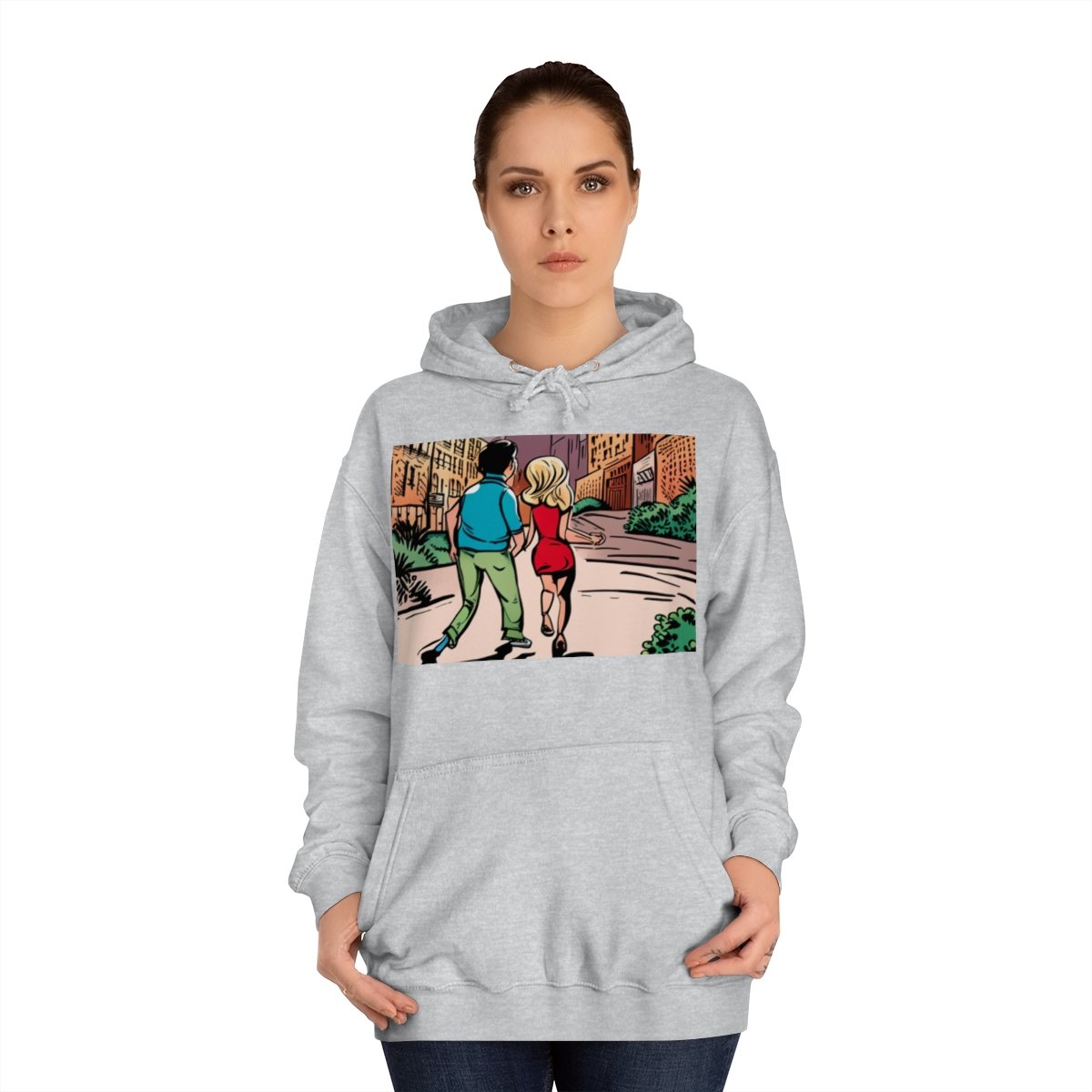 Kapüşonlu Sweatshirt Uniseks Baskılı - Görsel 16