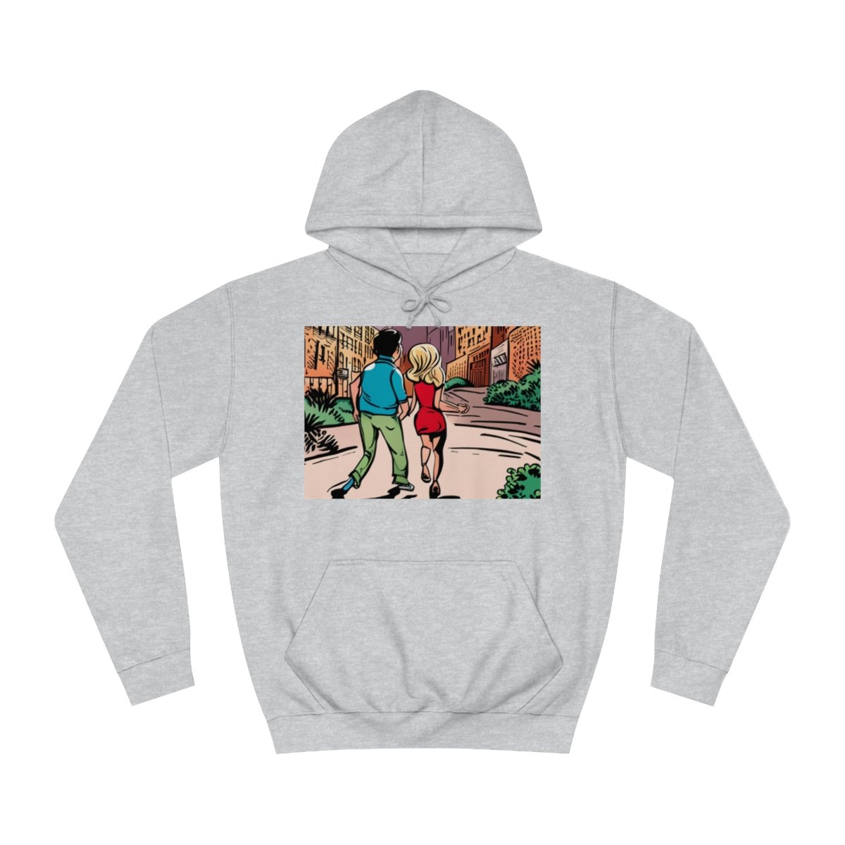 Kapüşonlu Sweatshirt Uniseks Baskılı - Görsel 13