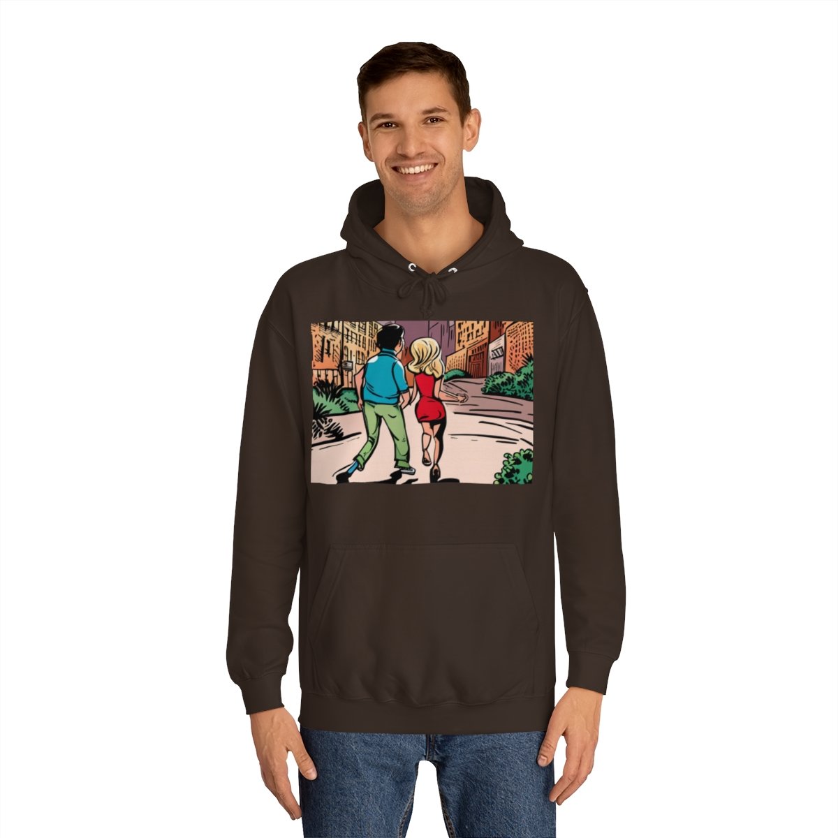 Kapüşonlu Sweatshirt Uniseks Baskılı - Görsel 7