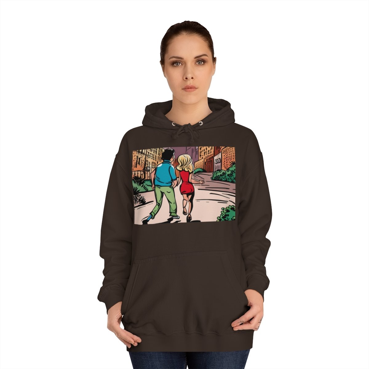 Kapüşonlu Sweatshirt Uniseks Baskılı - Görsel 8