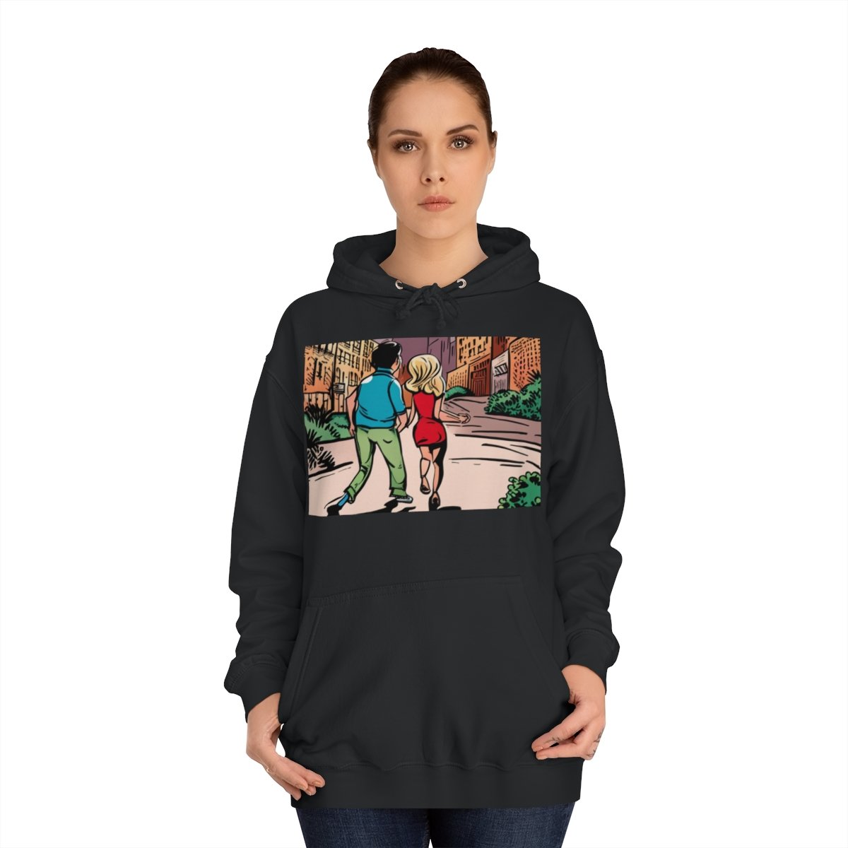 Kapüşonlu Sweatshirt Uniseks Baskılı - Görsel 20