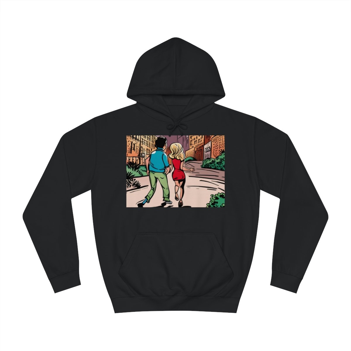 Kapüşonlu Sweatshirt Uniseks Baskılı - Görsel 17