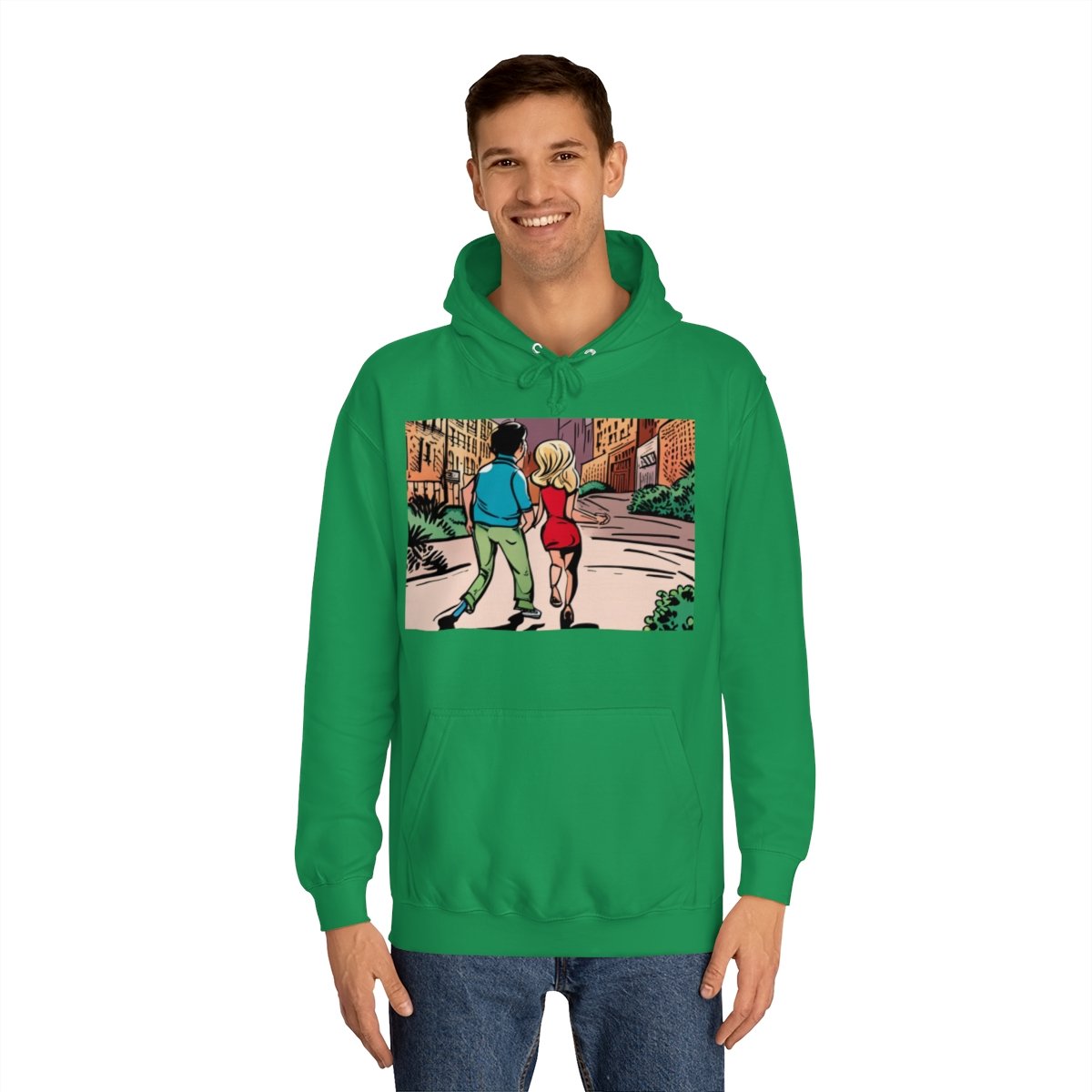 Kapüşonlu Sweatshirt Uniseks Baskılı - Görsel 23