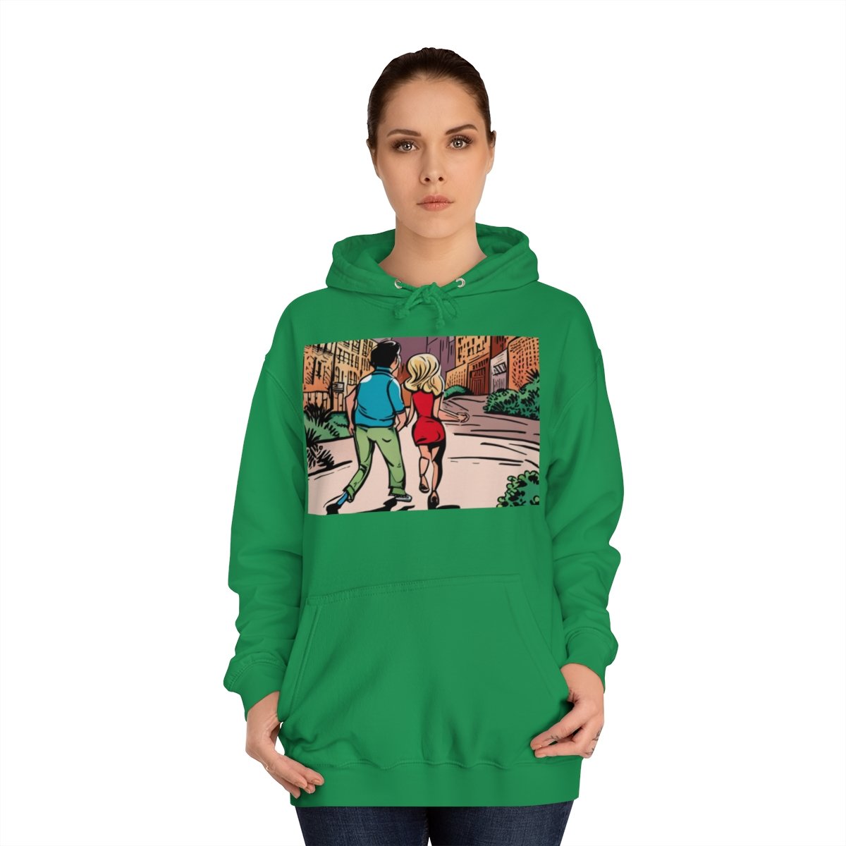 Kapüşonlu Sweatshirt Uniseks Baskılı - Görsel 24