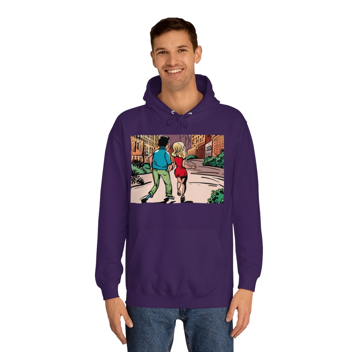 Kapüşonlu Sweatshirt Uniseks Baskılı - Görsel 39
