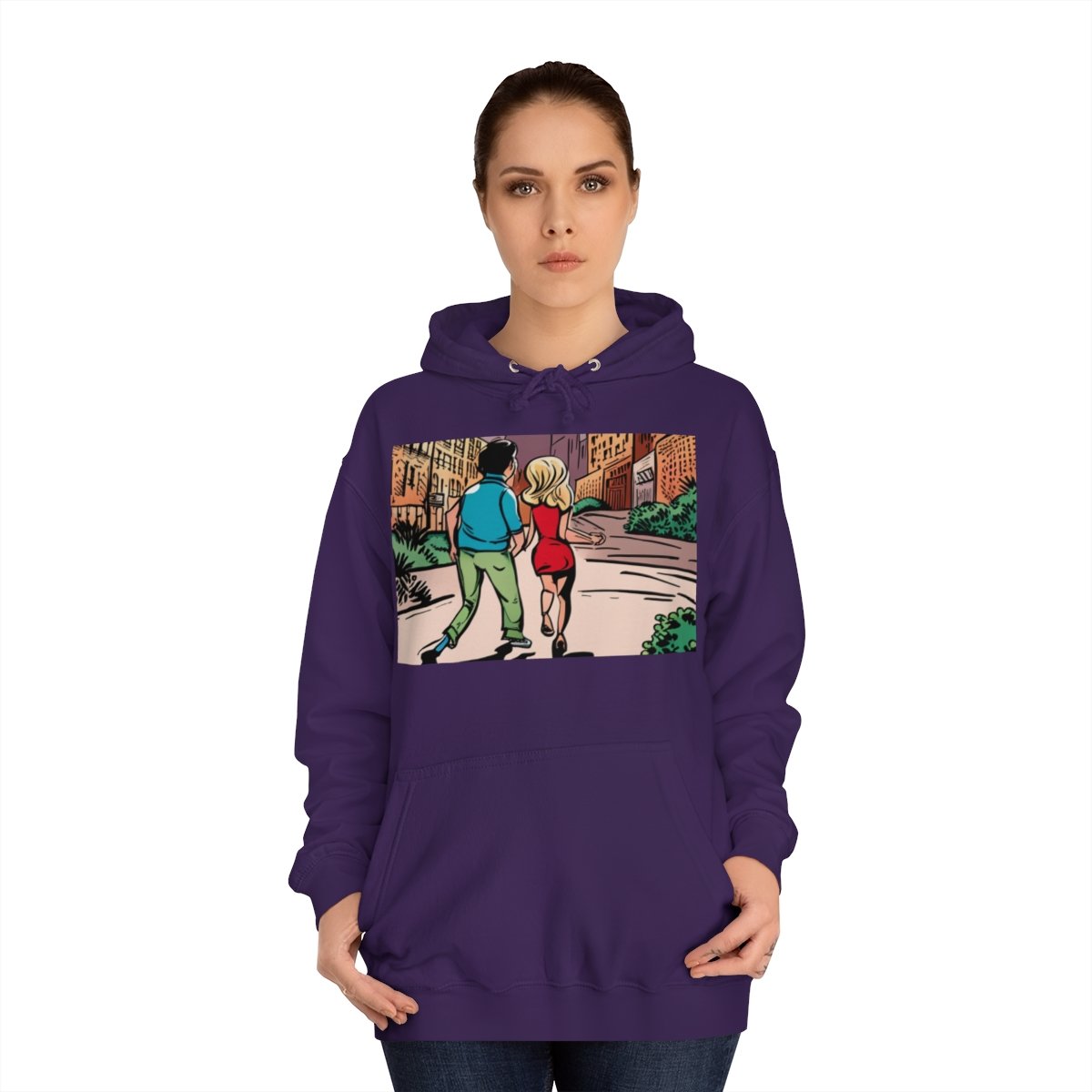 Kapüşonlu Sweatshirt Uniseks Baskılı - Görsel 40