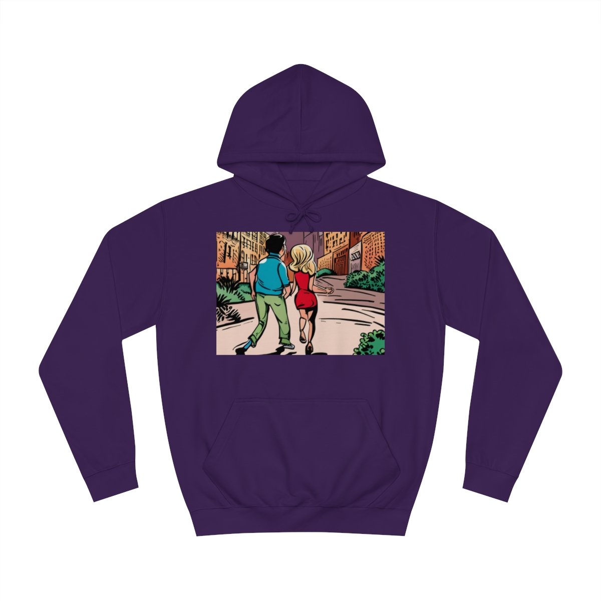 Kapüşonlu Sweatshirt Uniseks Baskılı - Görsel 37