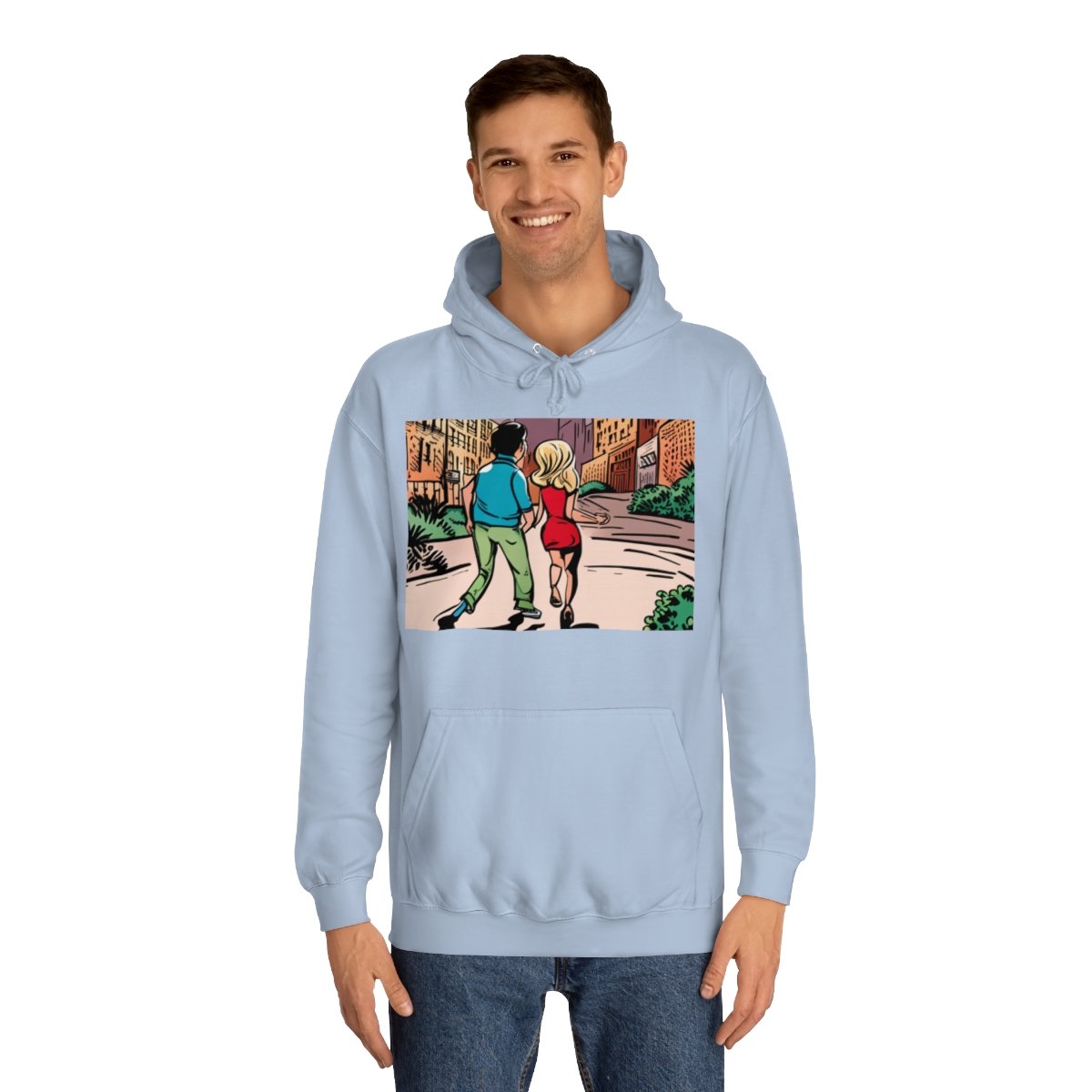 Kapüşonlu Sweatshirt Uniseks Baskılı - Görsel 27