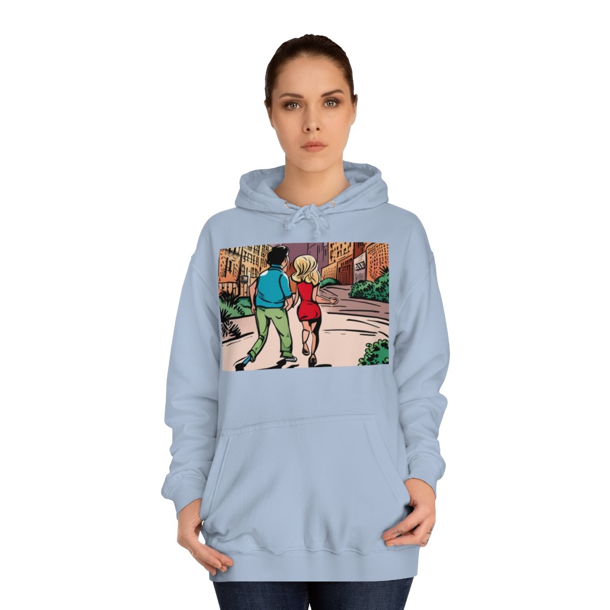 Kapüşonlu Sweatshirt Uniseks Baskılı - Görsel 28