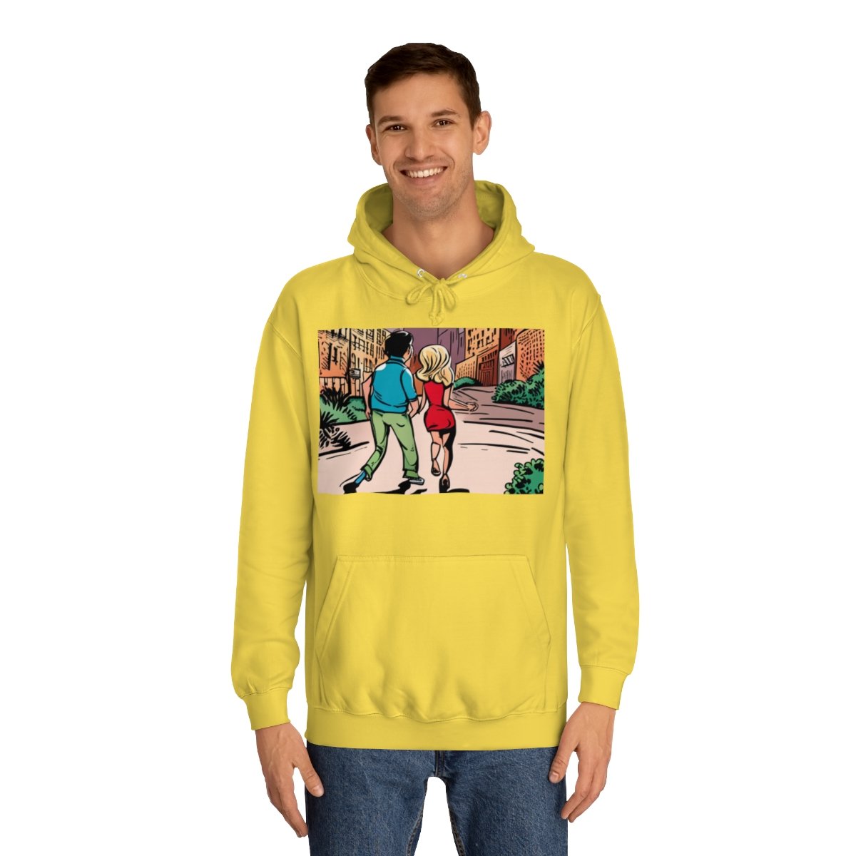 Kapüşonlu Sweatshirt Uniseks Baskılı - Görsel 11