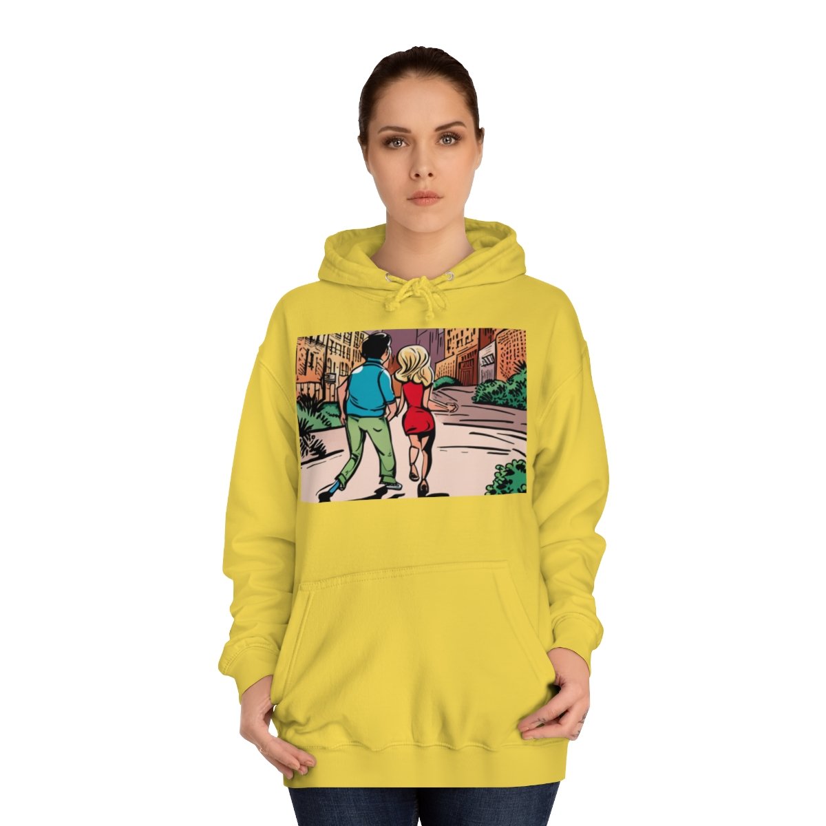 Kapüşonlu Sweatshirt Uniseks Baskılı - Görsel 12