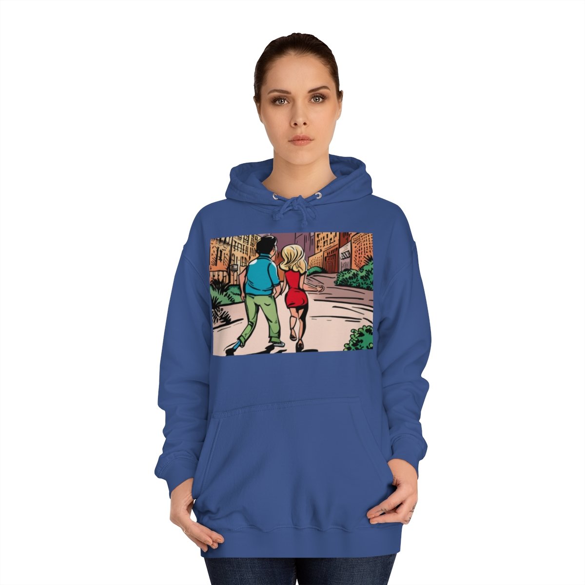 Kapüşonlu Sweatshirt Uniseks Baskılı - Görsel 32